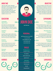 Image showing Modern resume cv template for employment