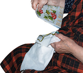 Image showing Women older hands