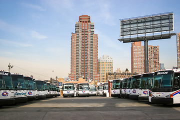 Image showing Bus garage in New York