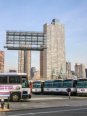 Image showing Bus garage in New York City