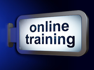 Image showing Education concept: Online Training on billboard background
