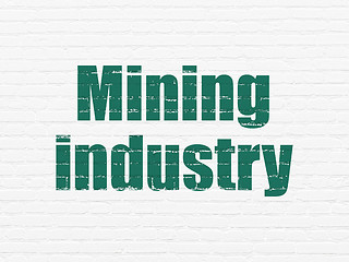 Image showing Industry concept: Mining Industry on wall background