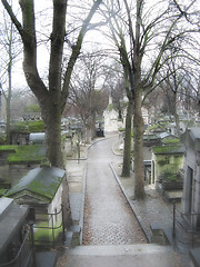 Image showing Cemetery alley