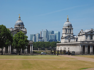 Image showing Canary Wharf in London