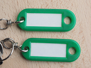 Image showing Green keyring