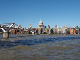 Image showing Millennium Bridge in London