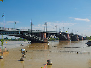 Image showing River Rhine Flood in Mainz