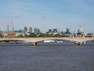 Image showing Waterloo Bridge in London