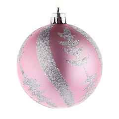 Image showing Pink christmas ball