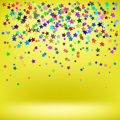 Image showing Set of Colorful Stars