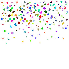 Image showing Set of Colorful Stars