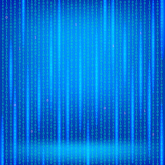 Image showing Concept Binary Code Numbers. Algorithm Binary, Code, Decryption and Encoding.