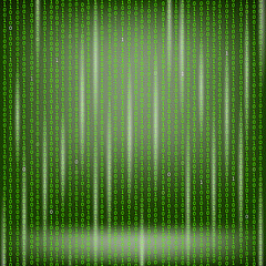 Image showing Binary Code Green Background