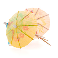 Image showing Paper umbrellas for cocktails