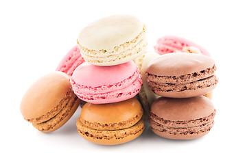 Image showing Colorful French Macarons