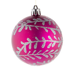 Image showing Pink christmas ball