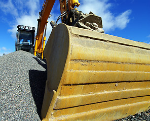 Image showing excavator against blue sky
