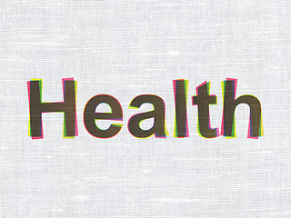Image showing Medicine concept: Health on fabric texture background