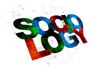 Image showing Studying concept: Sociology on Digital background