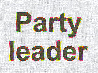 Image showing Politics concept: Party Leader on fabric texture background