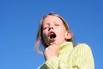 Image showing Blue, blue sky over me...