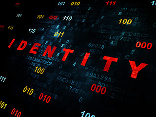 Image showing Privacy concept: Identity on Digital background