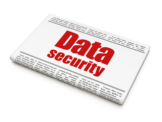 Image showing Security concept: newspaper headline Data Security