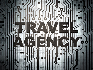 Image showing Travel concept: circuit board with Travel Agency