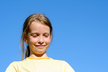 Image showing Blue, blue sky over me...