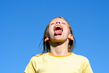 Image showing Blue, blue sky over me...