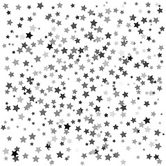 Image showing Set of Grey Stars