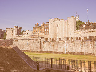 Image showing Retro looking Tower of London