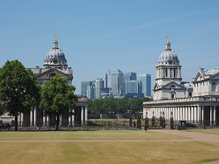 Image showing Canary Wharf in London