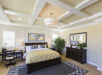 Image showing Interior of A Beautiful Master Bedroom