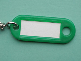 Image showing Green keyring