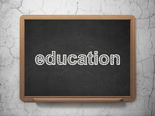 Image showing Learning concept: Education on chalkboard background