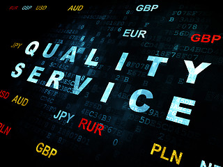 Image showing Business concept: Quality Service on Digital background