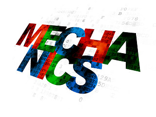 Image showing Science concept: Mechanics on Digital background