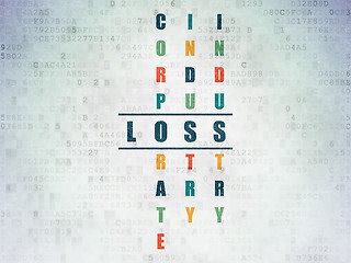 Image showing Finance concept: Loss in Crossword Puzzle