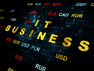 Image showing Finance concept: IT Business on Digital background