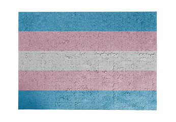 Image showing Large jigsaw puzzle of 1000 pieces- Trans Pride