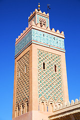 Image showing in maroc africa minaret and the   sky