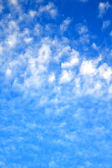 Image showing in the blue sky   soft clouds and abstract background