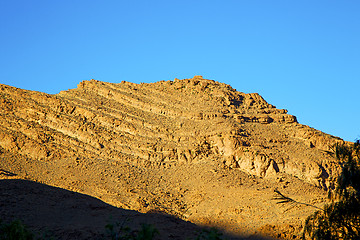 Image showing in   africa morocco   valley dry mountain ground  