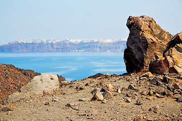 Image showing volcanic in   mediterranean sea