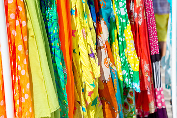 Image showing in  greece   headscarf old market  