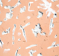 Image showing pink in texture wall and  morocco africa abstract