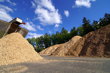 Image showing bio fuel storage at power plant   