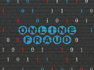Image showing Protection concept: Online Fraud on wall background