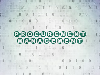 Image showing Finance concept: Procurement Management on Digital Paper background